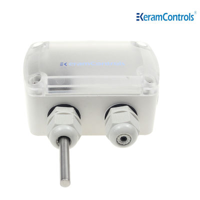 PC ve ABS PT100 A sınıfı duvara monte sıcaklık sensörü vericisi