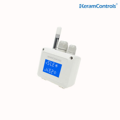 LCD Ekran Kanal Sıcaklığı ve Nem Vericisi 4-20mA